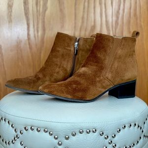 Franco Sarto Genuine Suede Booties